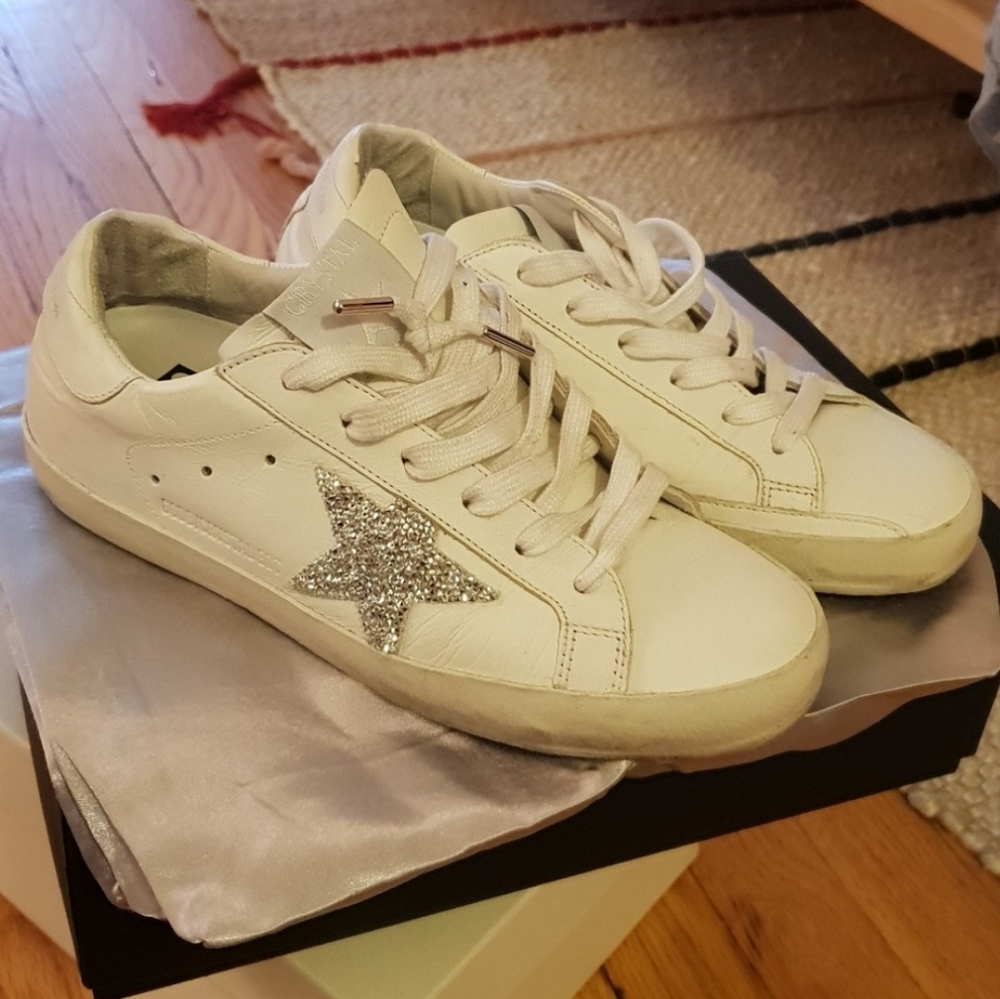 BRAND NEW GOLDEN GOOSE LMT EDTN SWAROVSKI SNEAKERS